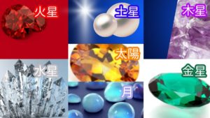 願いを叶える　願いが叶う石　宝石の力　運気が上がる石　惑星の意味する石